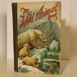 My Wild Animal Book - Illustrated Kids Hardcover (Cream, Brown)